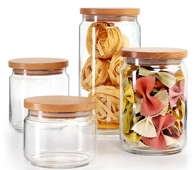 A four-piece canister set from Martha Stewart that's made exclusively for Macy's and looks better than pretty much everything else on your counter.