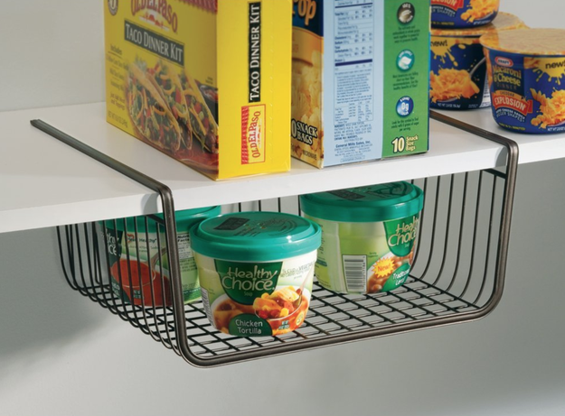 An under-the-shelf storage basket, because everyone needs a larger pantry.