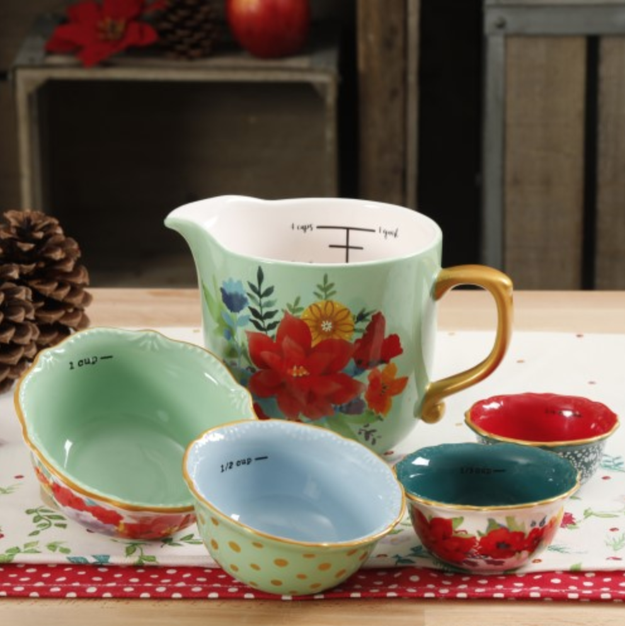 A three-piece serving bowl set made from stoneware that's both dishwasher and microwave safe.