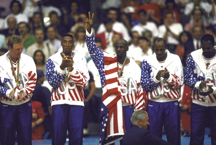The "greatest collection of basketball talent on the planet" takes home gold in 1992.