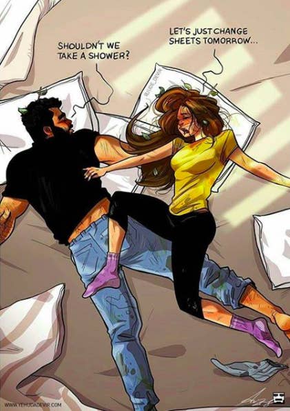 An Artist Draws The Everyday Joys Of Being In Love And Happily Married See more ideas about drawings, couple drawings, cute couple drawings. an artist draws the everyday joys of
