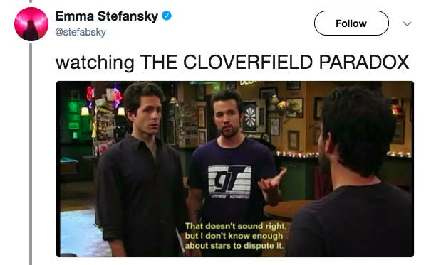 Image result for cloverfield paradox meme