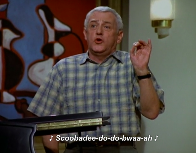 When he tries to write a song: