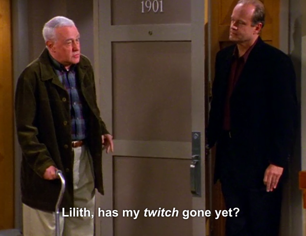 When he tries to backtrack after getting caught calling Lilith a "witch":