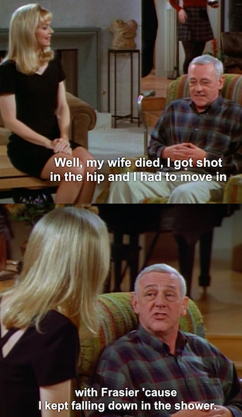 When he casually caught up with Diane: