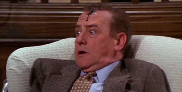 When his hair dye starts melting off: