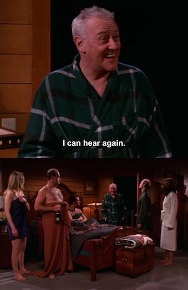 When he gets excited about his ears popping, and doesn't quite read the room: