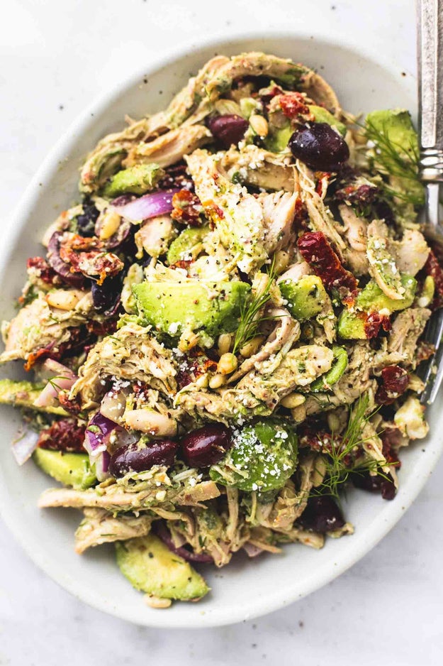 Greek Avocado Chicken Salad
