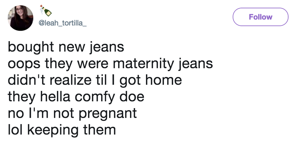 Here's Why You Should Wear Maternity Jeans Even If You're Not Pregnant