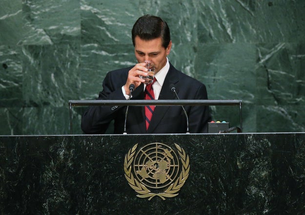 But at the end of the day, it’s clear that Peña Nieto has gotten used to the lukewarm reception his words often draw.