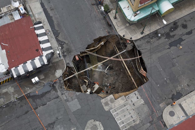 Peña Nieto insists that people are too quick to say there is corruption behind everything bad that happens, including the sinkholes that opened up across the country last year, killing at least two people.