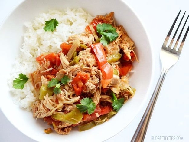 Slow Cooker Chicken Ropa Vieja