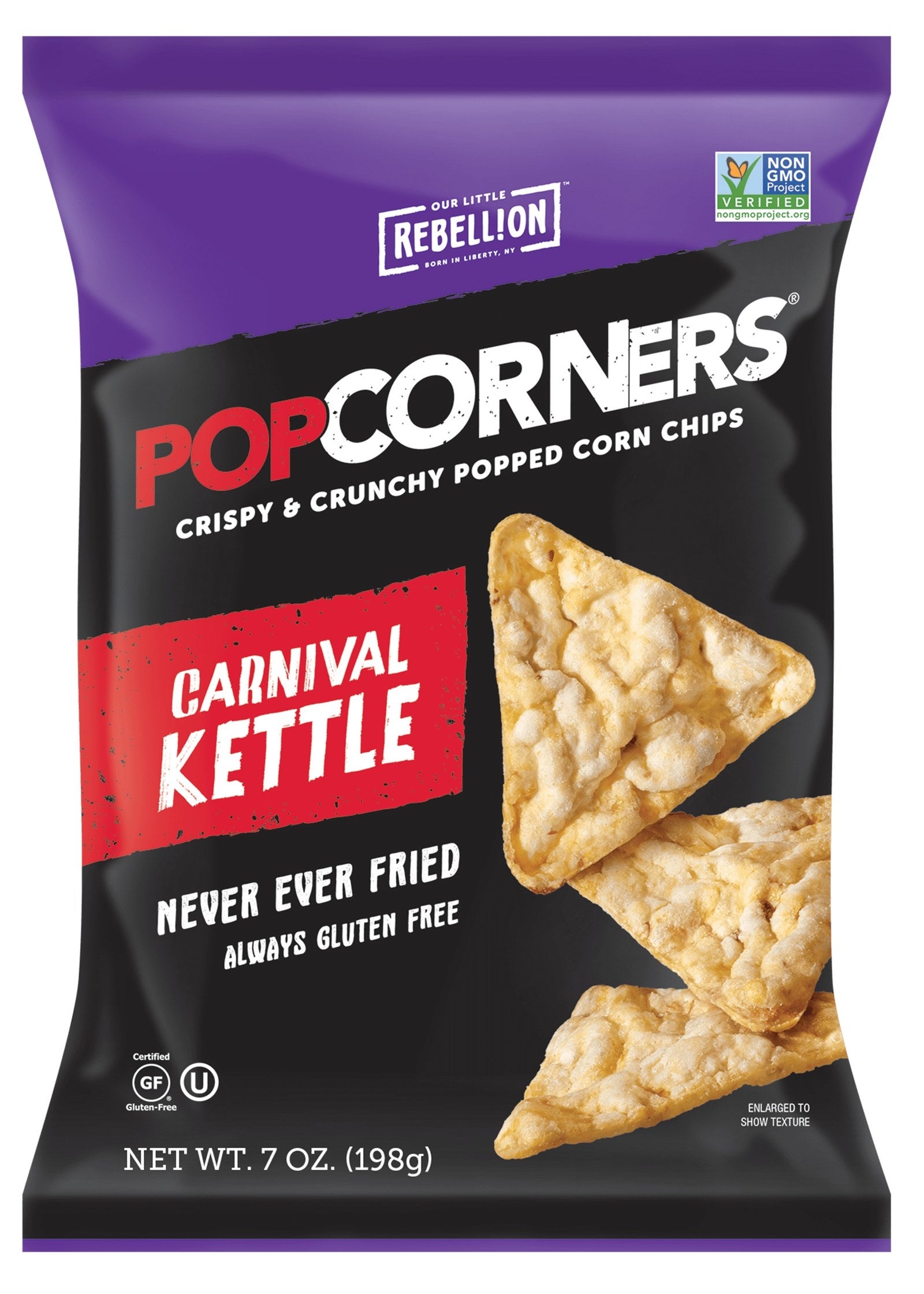 PopCorners - never fried! - is a line of non-GMO and gluten-free popped corn snacks in a variety of mouthwatering flavors like Carnival Kettle and Salt of the Earth. They are absolutely addicting - soon you will find yourself with an empty bag of chips!