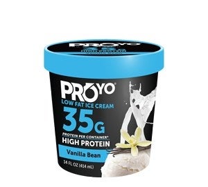 Enjoy a 4oz scoop of ProYo High Protein Low Fat Ice Cream. You’ll get 10g of protein per scoop – more than any other better-for-you ice cream option – and still be under 120-calories and only 0.5-2g of fat per serving. The ice creams are made from all Non-GMO ingredients, and are also low glycemic and certified gluten-free. Best of all, the taste and texture will leave you feeling like you’ve had the real thing.