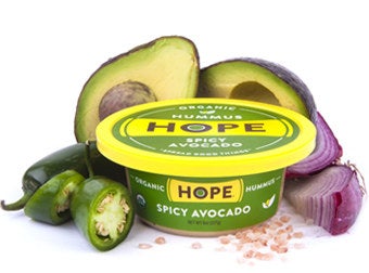 Hungry, and don’t want to fill up on “empty snacking”? Hope Foods hummus is your answer. Featuring unique flavors such as Spicy Avocado, Chocolate, Thai Coconut Curry and more, you’ll have more than one favorite flavor. A healthy alternative to other fattening dips on the market, Hope Foods makes a terrific snack with pita chips, vegetables or fruit. Or, you can try one of Hope Foods’ mouth-watering recipes here. From mashed potatoes to jalapeño cilantro cornbread, the possibilities are endless.