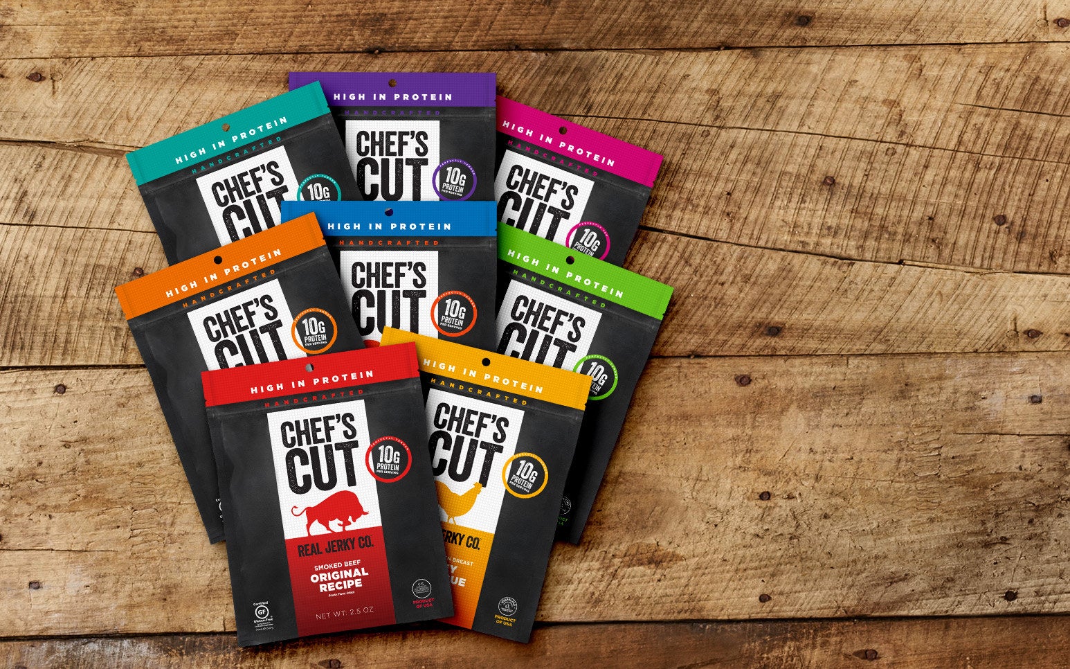 As the fastest-growing jerky company, Chef’s Cut Real Jerky is crushing the industry with their game-changing selection like the buffalo style chicken jerky, which uses premium cuts of chicken breast, cayenne and vinegar.