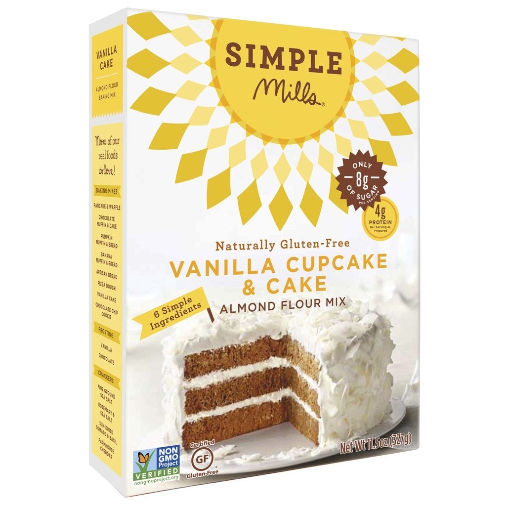 Gluten free? You’d never know it. This vanilla cake mix is deliciously sweet (but not too sweet) and much better than its conventional counterpart. Made with almond flour, coconut flour & coconut sugar for nutrient value. They can be made into cupcakes or an 8” cake.