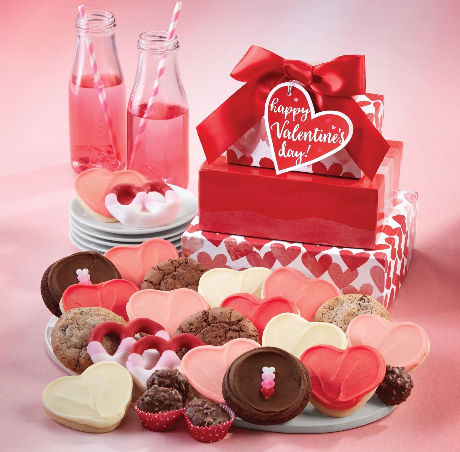 Cheryl’s Cookies offers new flavors for Valentine’s Day. Chocolate Decadence is crispy on the outside and gooey soft on the inside. Almost half the cookie is chocolate giving it an intense chocolate flavor. Strawberry Chocolate Chunk is made with rich strawberry flavored dough of strawberry preserves and natural strawberry flavoring. This cookie is cake-like and chewy with bits of strawberry and chocolate chunks inside.