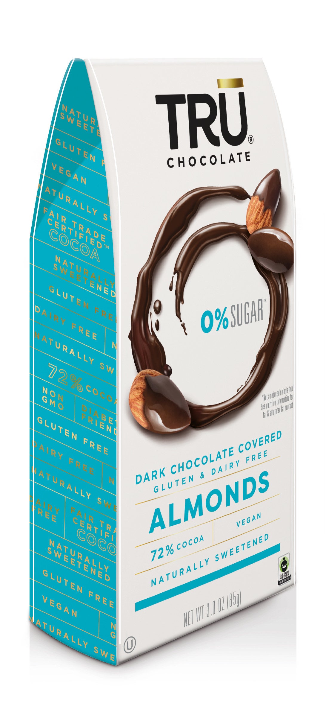 TRŪ Chocolate is committed to the trend in the food industry that moves consumers away from detrimental ingredients and towards healthier, life-sustaining choices. Features of the product include: No Sugar, Gluten Free, NON-GMO, Dairy Free, Diabetic Friendly, and Antioxidant Loaded, just to name a few.