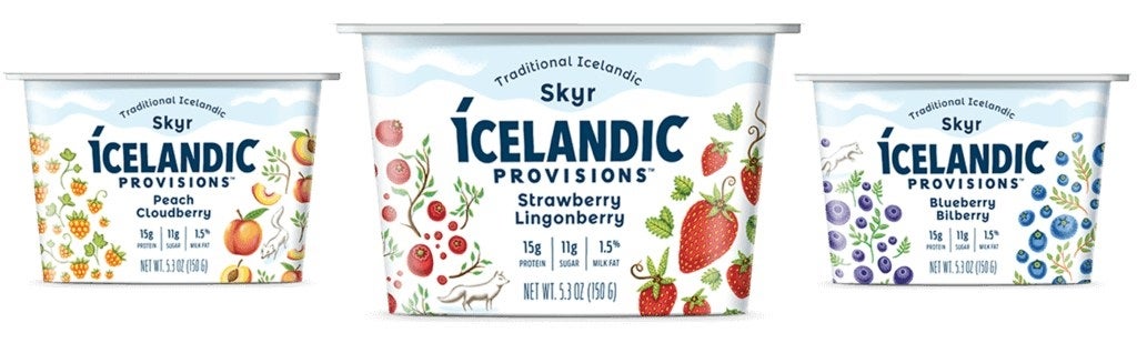 Skyr is an Icelandic dairy product, and it’s been a provision of Icelanders for nearly 1,000 years. Icelandic Provisions was developed in partnership with Iceland’s oldest farmer-owned dairy. It’s the only Skyr made in the US using an original Icelandic recipe using heirloom Icelandic Skyr cultures. That’s what helps make it thick, creamy and delicious.