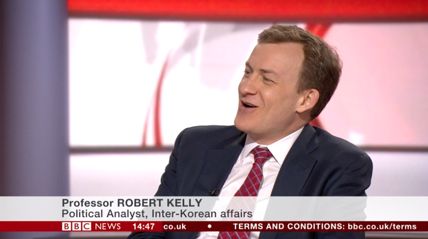 He then said: "Even now, when I push the button, my kids come down the hallway and they pound on the door ... If you ever watch me doing a TV video and I'm talking very loud, it's because I'm covering up my kids pounding on the door, because my wife lost track of them again."