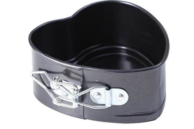 A heart-shaped springform pan perfect for V-Day cheesecakes.