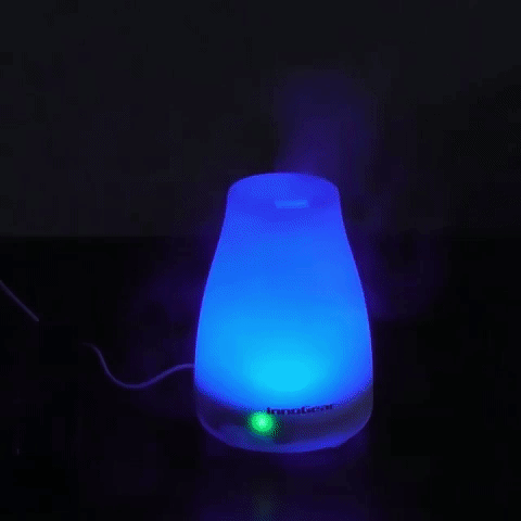 It has seven different color-changing modes (each one can be set between bright and dim) or a single color mode — so many options! If you have pets, be aware that some essential oils may be harmful to them!Get it from Amazon for $15.99 (also available in two wood finishes).Promising review: "I was surprised how long it runs on such a small amount of water! It has two options, for diffusing: continuous or intermittent. I have been running it on the continuous mode, mainly because I'm kind of impatient. It also has a light that you can set for just one color or it will alternate between all of them. I am not a fan of strong perfume-y smells, so for me, this is perfect. Last evening it was on a table in my front room, and I would catch a whiff of lavender every few minutes – perfect! Good quality for the money". —krazk8t