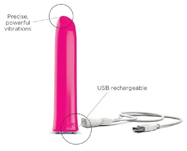 Get it from Amazon for $43. Available in two colors.Promising review: "I can't recommend this ENOUGH. For the money, size, and discretion, you can't BUY a better clitoral vibe!! It has multiple stimulating settings, and the vibration is very deep and intense for such a small toy! It's literally the size of an extended lipstick. The charge lasts quite a while, and it recharges via USB very quickly. Treat yourself!" —Katherine Patterson