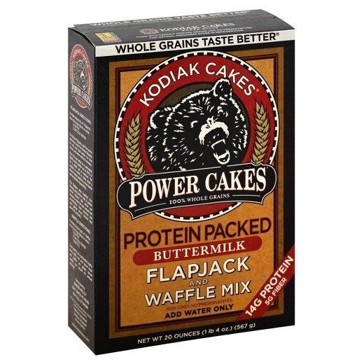 Made with 100% whole grains for a solid start to your day, Flapjack & Waffle Mixes from Kodiak Cakes launched in 1995 based on an old family recipe. With no added fat, sugar or cholesterol, you’ll be amazed at how light and tasty these add-water-only flapjacks are. The mix has 8 grams of high-quality protein per serving to keep you full and made with honey for a naturally sweet taste the entire family will love.
