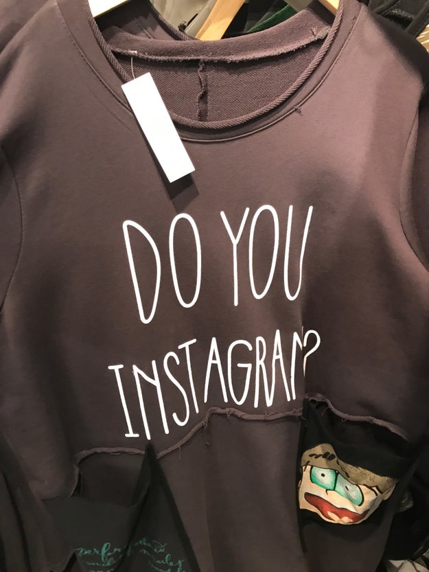Literally just a hoodie asking you to Instagram.