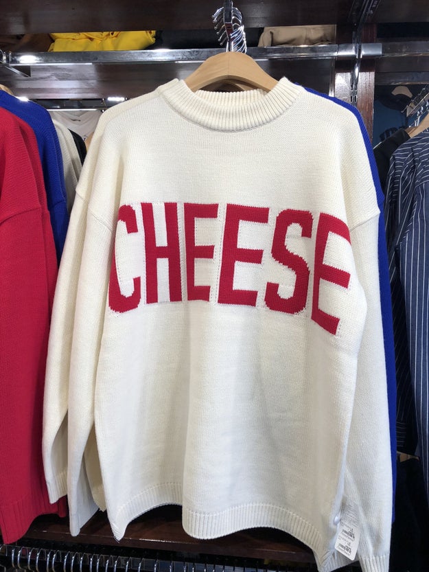 Like seriously, so many CHEESE shirts.