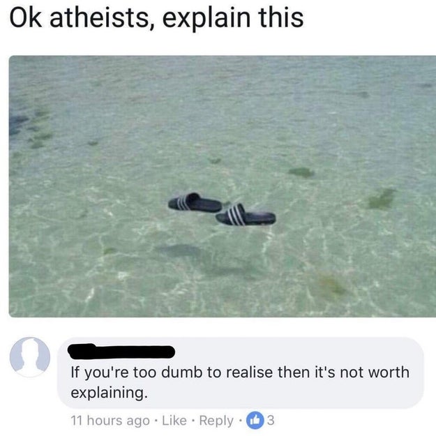 The atheist: