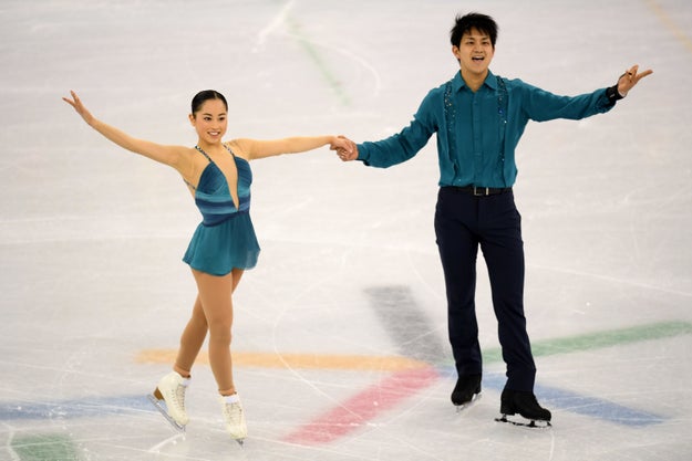 Japanese pair figure skaters Miu Suzaki and Ryuichi Kihara set Twitter on fire during the first round of the Olympic team figure skating event Friday.