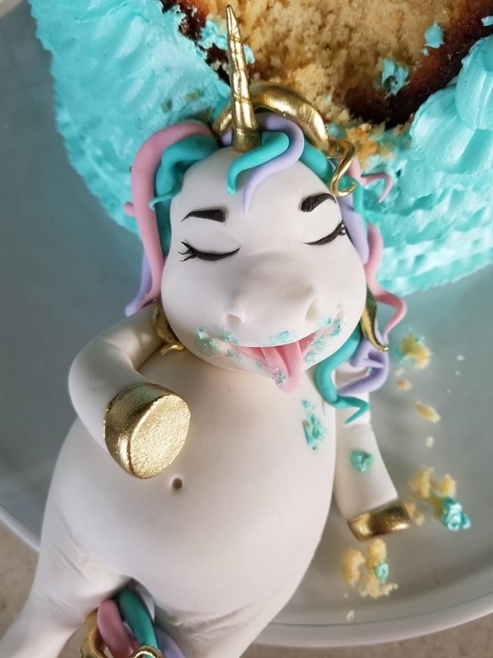 fat unicorn teddy