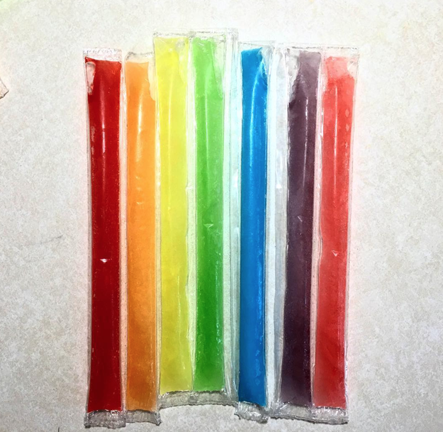 Flavored ice is always more exciting than plain ice.