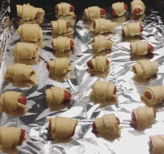 Pigs in a blanket are ten times better than a plain ol' hotdog.