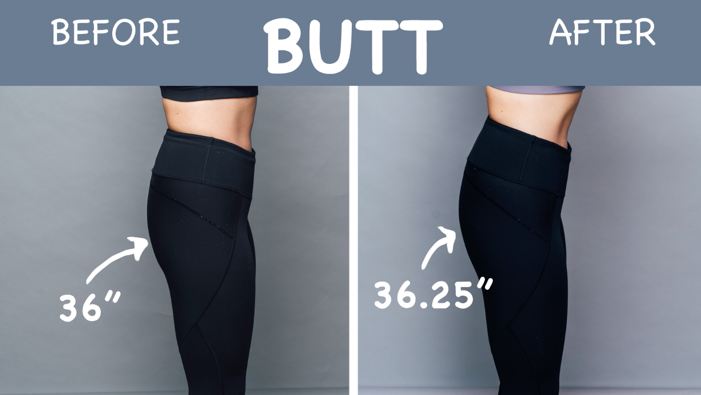 squats before and after