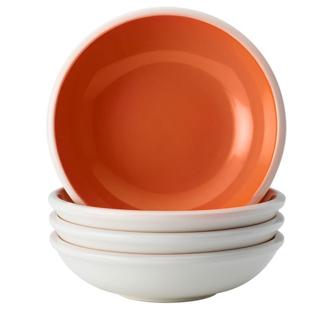 A four-piece stoneware fruit bowl set that is so vibrant it'll light up your entire cupboard.