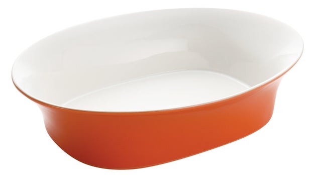 A 14-inch serving bowl safe to use in the dishwasher, freezer, or microwave.