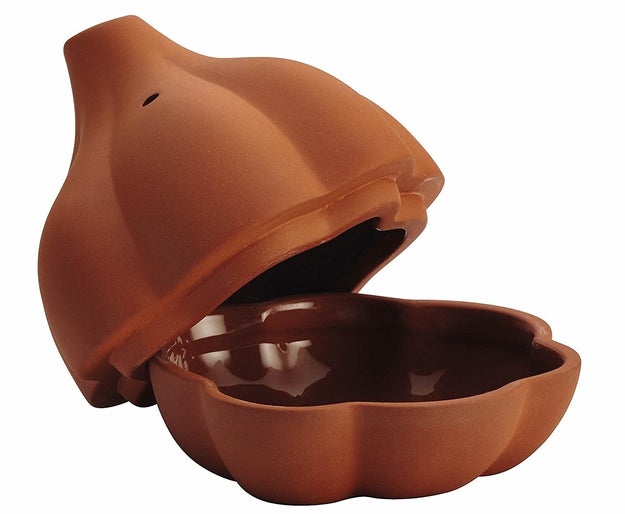 Rachael Ray Cucina Stoneware 4.5-Inch Terra Cotta Garlic Roaster