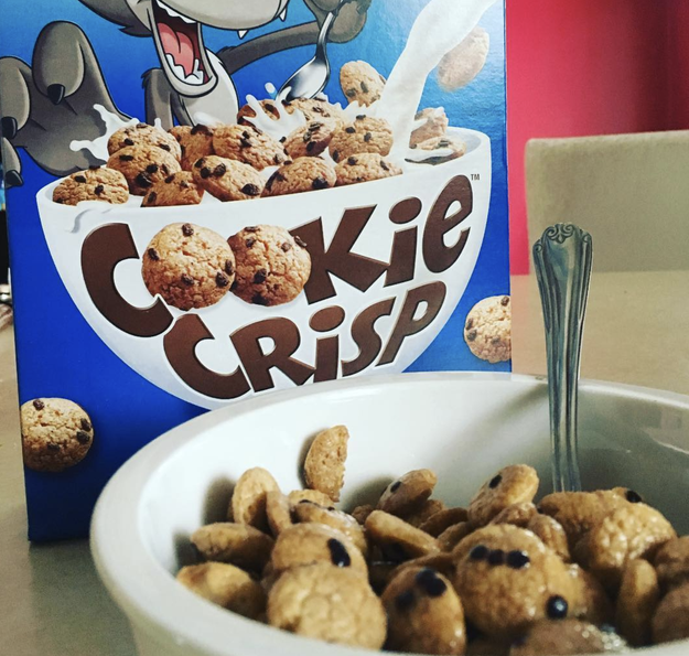 Cookie Crisp was originally manufactured by Purina, the pet food company.