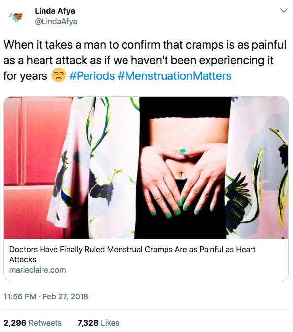 A Professor Compared Period Pain To Heart Attack Pain And Women On Twitter Pointed Out The Obvious