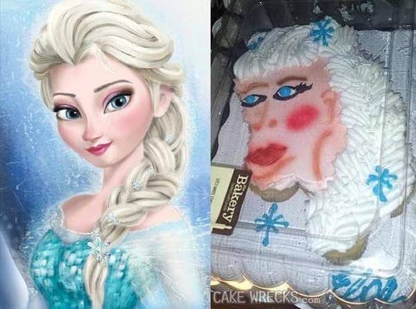 15 Homemade Frozen Themed Birthday Cakes That Tried They Really