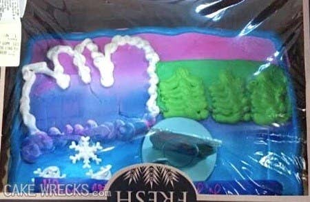 15 Homemade Frozen Themed Birthday Cakes That Tried They Really Tried