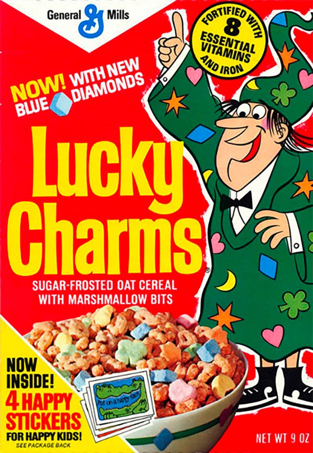 In New England, there was a brief stretch where the Lucky Charms mascot was changed from Lucky the Leprechaun to Waldo the wizard. Eventually, they brought Lucky back.