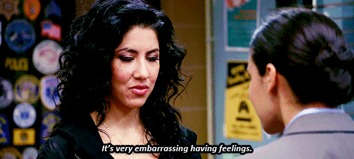 "Rosa is full of contradictions – she's tough as nails and loves Nancy Meyers movies. She's dedicated to her job and her colleagues, but doesn't let her professional life overlap with her private life (how many seasons did it take for us to see her apartment?) She makes tough managerial decisions (like calling out Jake for being too starstruck to investigate a crime properly), but isn't afraid to cry over a breakup in front of her bosses. "She's been in love with men and with women, planned a dream wedding but called it off because it wasn't right for her – with no drama, only clear-headedness. She's a total babe, and I'd watch her interior decorating challenge-based spin-off this second." – Ailbhe Malone