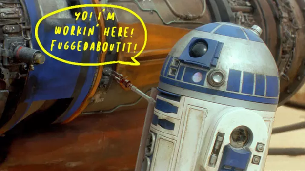 R2-D2 was originally meant to be able to speak normally.