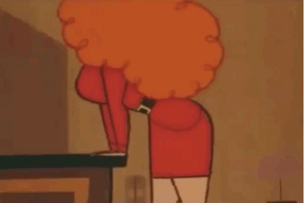 Or when the mayor literally popped his top when Sara Bellum paid him a visit on The Powerpuff Girls.