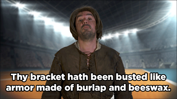 In short: Your brackets are busted as heck!