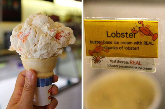 Lobster ice cream.